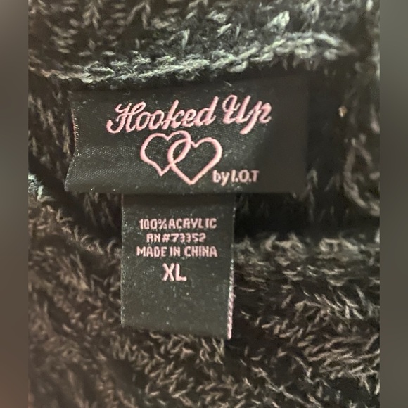 🍉SALE 50%🍉 Hooked Up by Lot Sweater with Faux Zippers - Picture 7 of 7